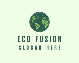 Eco Nature Globe  logo design