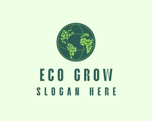 Eco Nature Globe  logo design