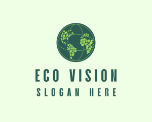 Eco Nature Globe  logo design