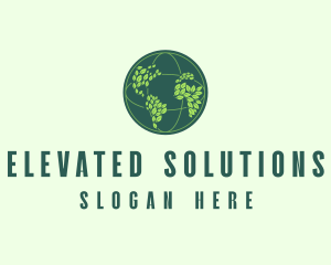 Eco Nature Globe  logo design