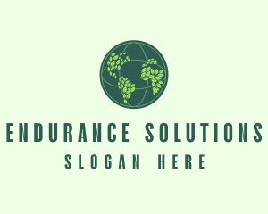 Eco Nature Globe  logo design