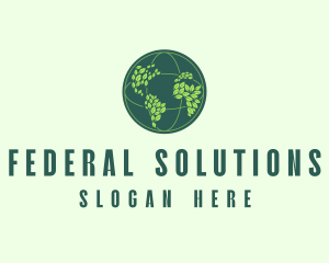 Eco Nature Globe  logo design