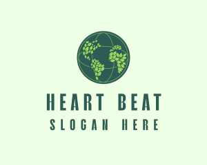 Eco Nature Globe  logo design