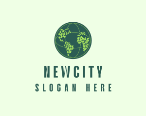 Eco Nature Globe  logo design