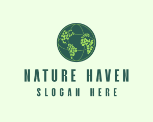 Eco Nature Globe  logo design