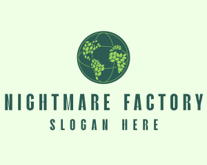 Eco Nature Globe  logo design