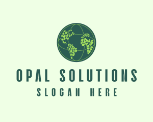 Eco Nature Globe  logo design