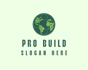 Eco Nature Globe  logo design