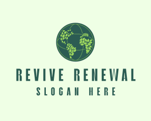 Eco Nature Globe  logo design