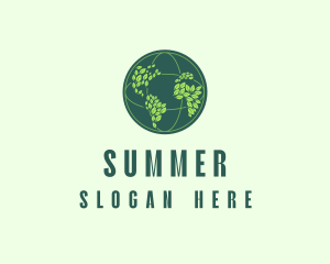 Eco Nature Globe  logo design