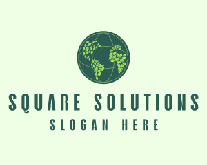 Eco Nature Globe  logo design