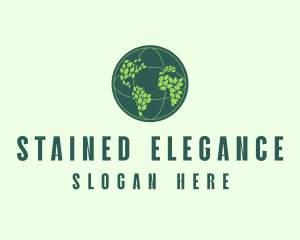 Eco Nature Globe  logo design