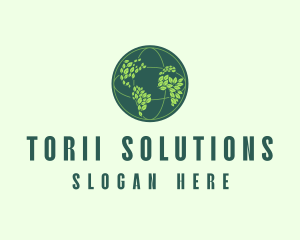 Eco Nature Globe  logo design