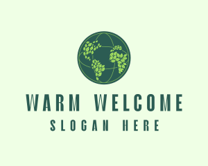 Eco Nature Globe  logo design