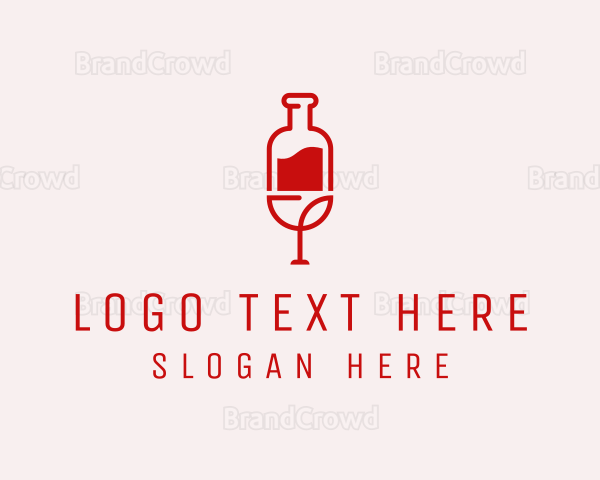 Red Wine Booze Logo