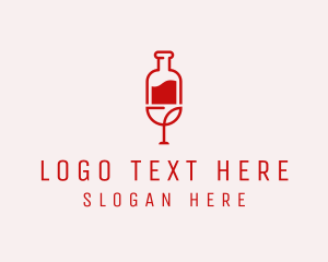 Red Wine Booze  Logo