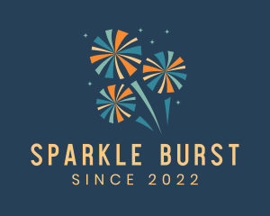 Fireworks - Festive Surprise  Fireworks logo design