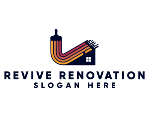 Renovation - House Paint Renovation logo design