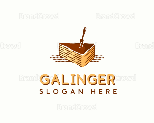 Chocolate Cake Dessert Logo