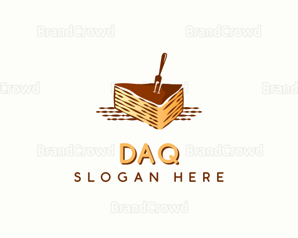 Chocolate Cake Dessert Logo