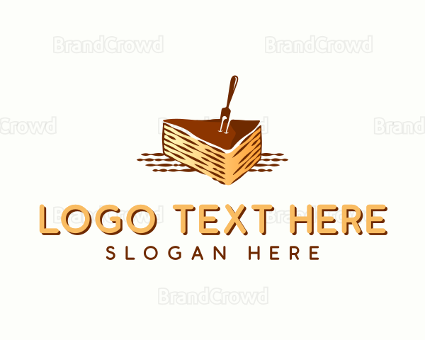 Chocolate Cake Dessert Logo