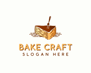 Chocolate Cake Dessert logo design