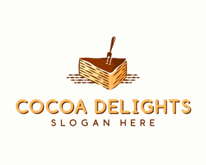 Chocolate - Chocolate Cake Dessert logo design
