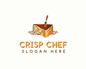 Chocolate Cake Dessert logo design