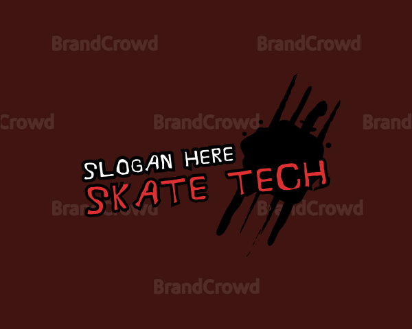 Scary Splatter Scratch Logo