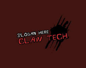 Claw Mark Scratch Business logo design
