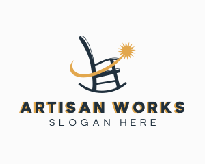 Craftsmanship - Rocking Chair Seat Furniture logo design