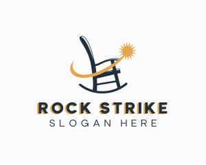 Rocking Chair Seat Furniture logo design