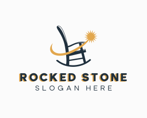 Rocking Chair Seat Furniture logo design