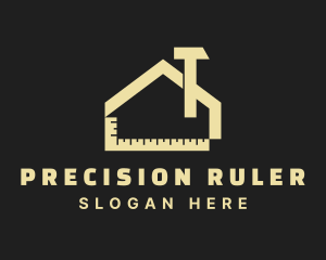 Yellow House Construction  logo design