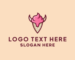 Horn - Viking Ice Cream logo design