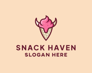 Viking Ice Cream logo design