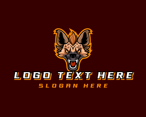 Streamer - Gaming Beast Hyena logo design