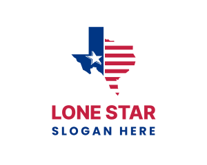 Texas - Campaign Texas Map logo design