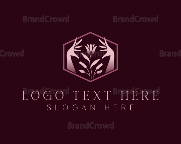 Elegant Floral Hand Logo