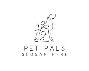 Pet Dog Grooming logo design