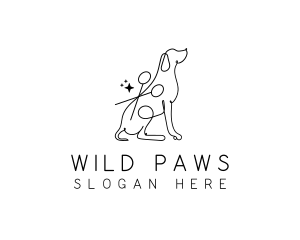 Pet Dog Grooming logo design