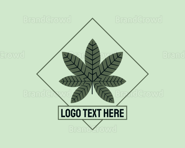Simple Cannabis Hemp Logo