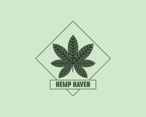 Organic Cannabis Hemp logo design