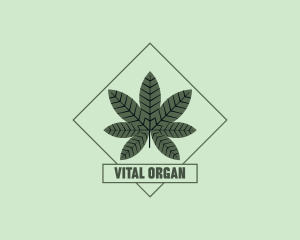 Organic Cannabis Hemp logo design