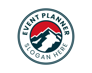 Mountain Peak Badge Logo