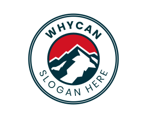 Venue - Mountain Peak Badge logo design