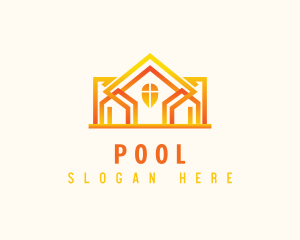 Roofing - Property Roof Construction logo design