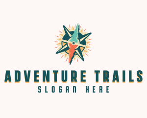 Adventure Navigation Compass logo design