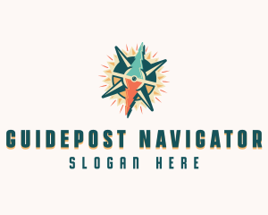 Adventure Navigation Compass logo design