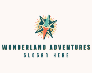 Adventure Navigation Compass logo design